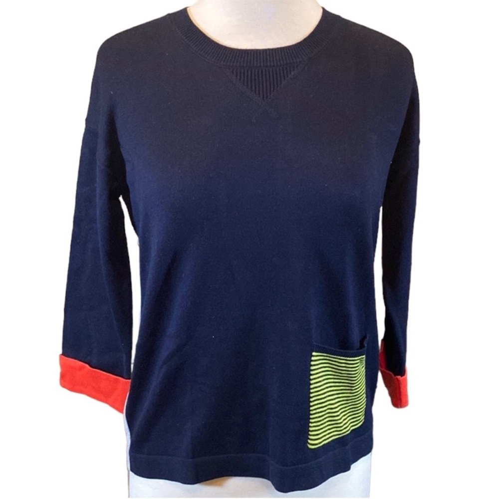 Foil Color Block Sweater